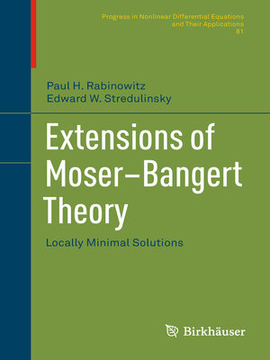 cover image of Extensions of Moser–Bangert Theory